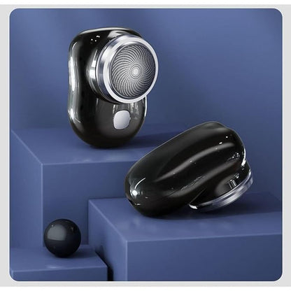 Compact Portable Electric Shaver: Wet/Dry, One-Button Operation for Men