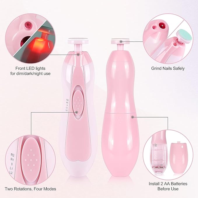 Nail Trimmer for Baby File Polish Toe and Finger Nails, Kids Nail Cutter with Light, Baby Nail Cutter, Safe and Useful with No Harm.