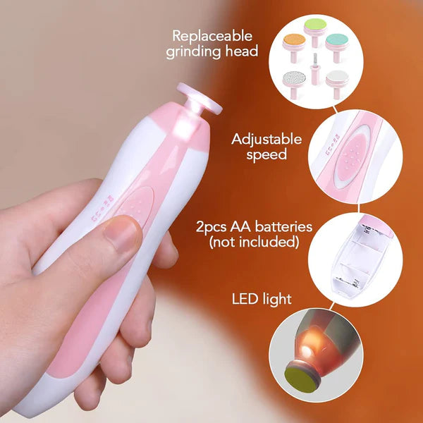 Nail Trimmer for Baby File Polish Toe and Finger Nails, Kids Nail Cutter with Light, Baby Nail Cutter, Safe and Useful with No Harm.