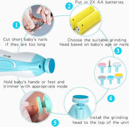 Nail Trimmer for Baby File Polish Toe and Finger Nails, Kids Nail Cutter with Light, Baby Nail Cutter, Safe and Useful with No Harm.