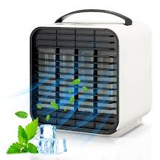 USB Desktop Mini Portable Air Conditioner Cooler with Humidifier Cooling Fan