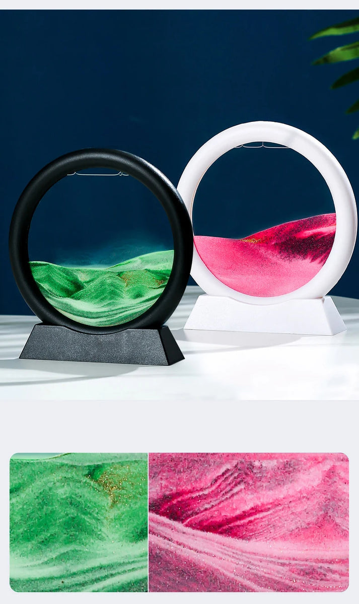 3D GLASS MOVING SAND ART DECOR
