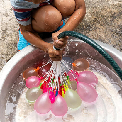 Holi Water Magic Balloons with Quick Fill and Auto Tie in 60 Seconds from Tap(111 Ballons in One packet)