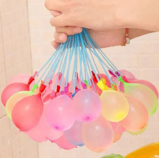 Holi Water Magic Balloons with Quick Fill and Auto Tie in 60 Seconds from Tap(111 Ballons in One packet)