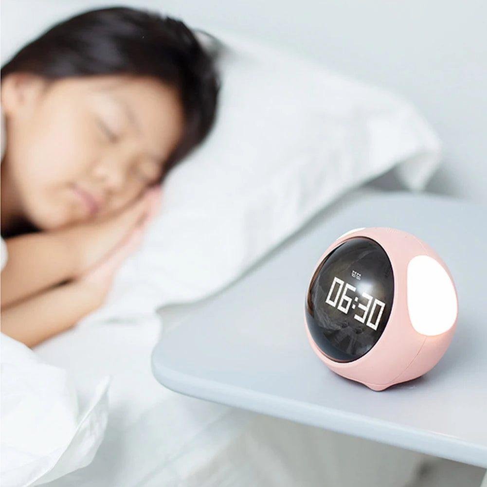 Digital Emoji Alarm Clock with Lamp