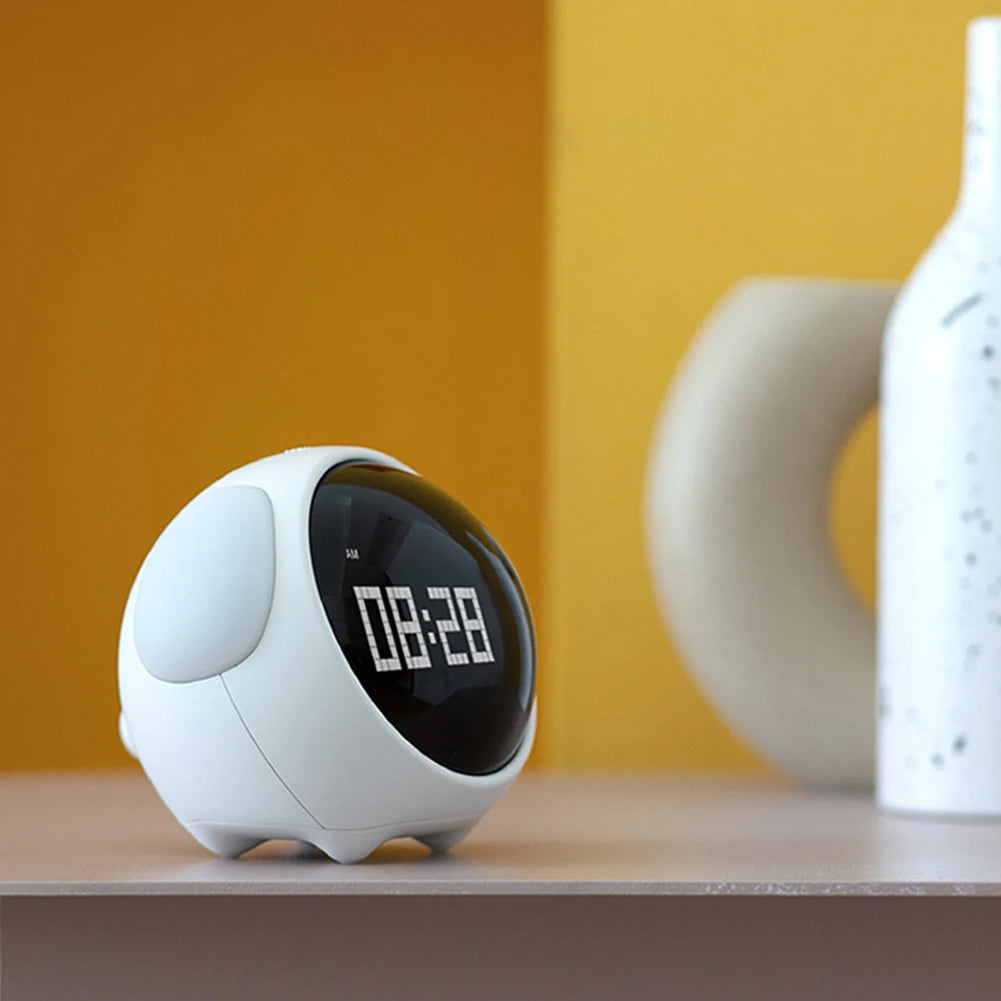 Digital Emoji Alarm Clock with Lamp