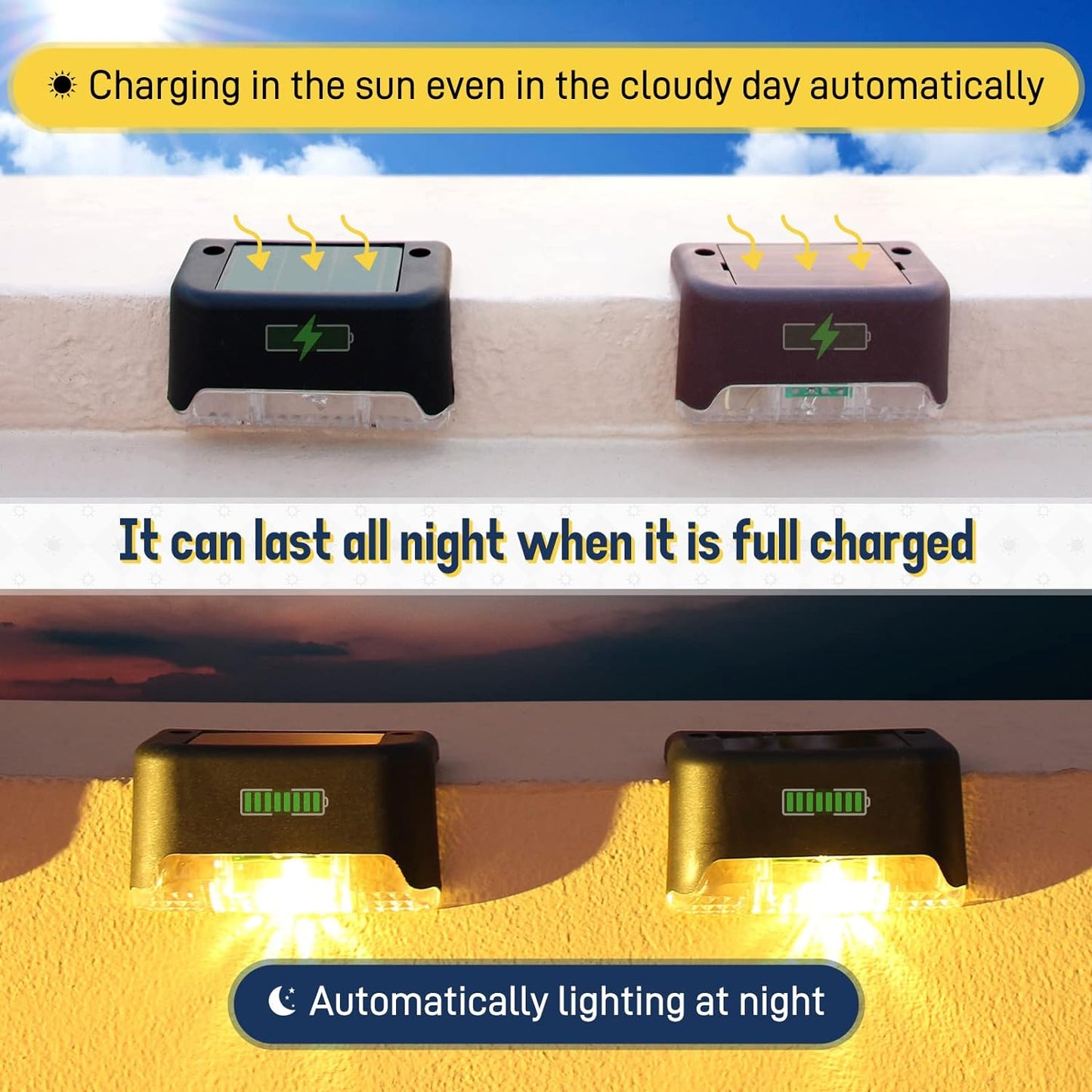 Stairs LED Lights Solar Charging