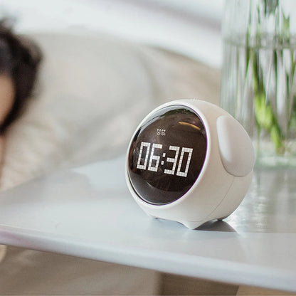 Digital Emoji Alarm Clock with Lamp
