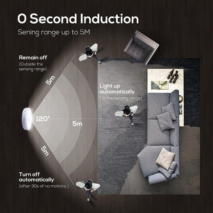 Motion Sensor Light for Home with USB Charging