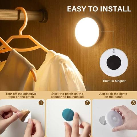 Motion Sensor Light for Home with USB Charging